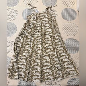 NWT Kate Quinn Women’s Spaghetti Tie Prairie Dress fennel lily size medium